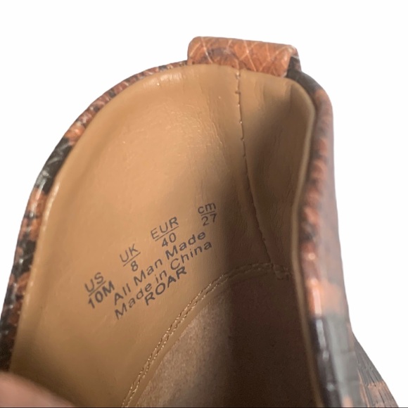 Franco Sarto Roar Snake Print Embossed Ankle Boots - Picture 11 of 11